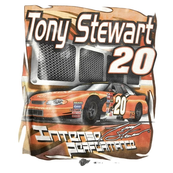 white vintage Tony Stewart Nascar 2003 | graphic tee - Picture 2 of 5